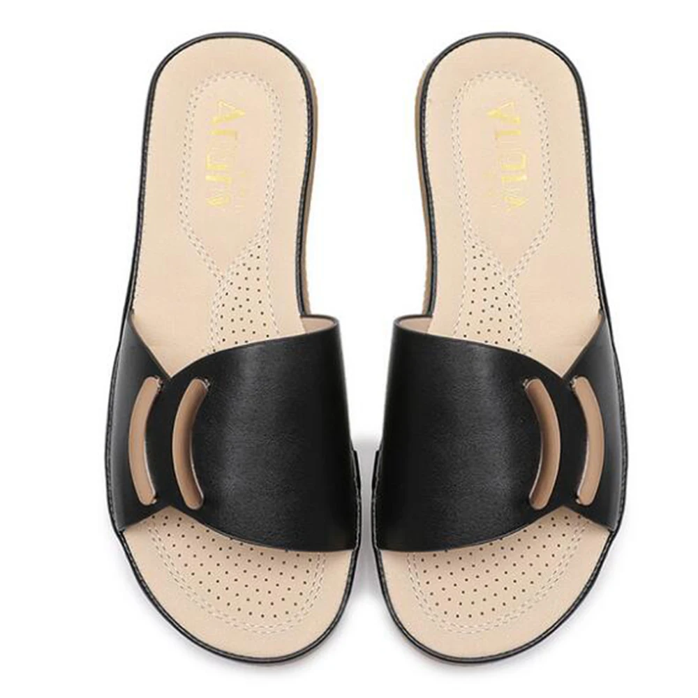 

new Beach Shoes Women Summer High Platform Sandals Wedge Flip Flops Handmade Slippers Female Crystal Flower Shoes Zapat hy98