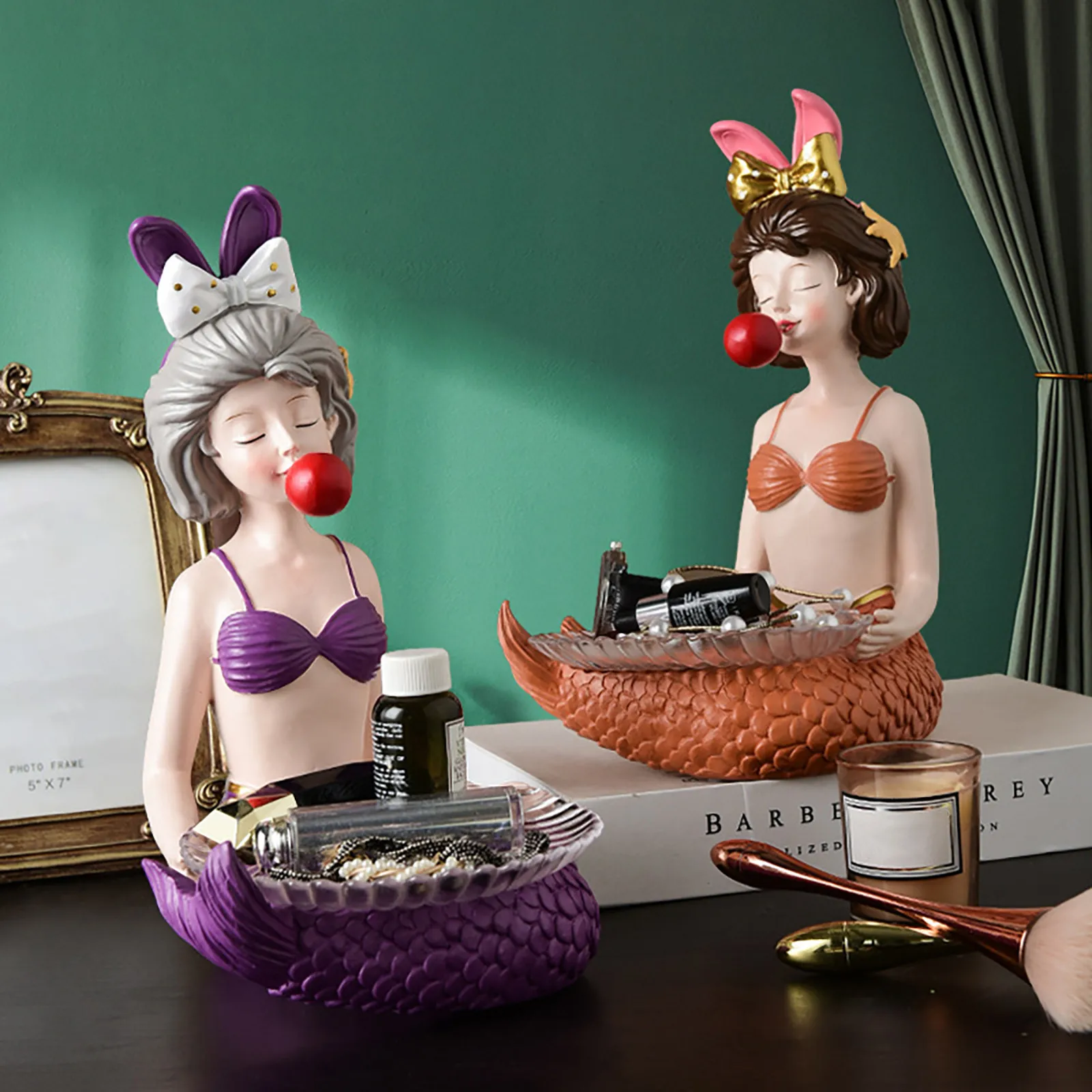 

Bubble Dragon Girl Decoration Home Decoration Decoration Candy Storage Tray Creativity Ornaments Figurki Do Ogrodu Statues
