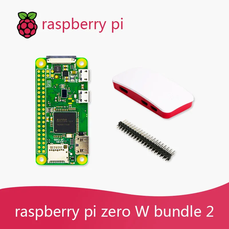 Raspberry Pi Zero W DEV Kit 1 ГГц одноядерный процессор 512 МБ ОЗУ 2 4 Wi Fi Bluetooth комплект включает