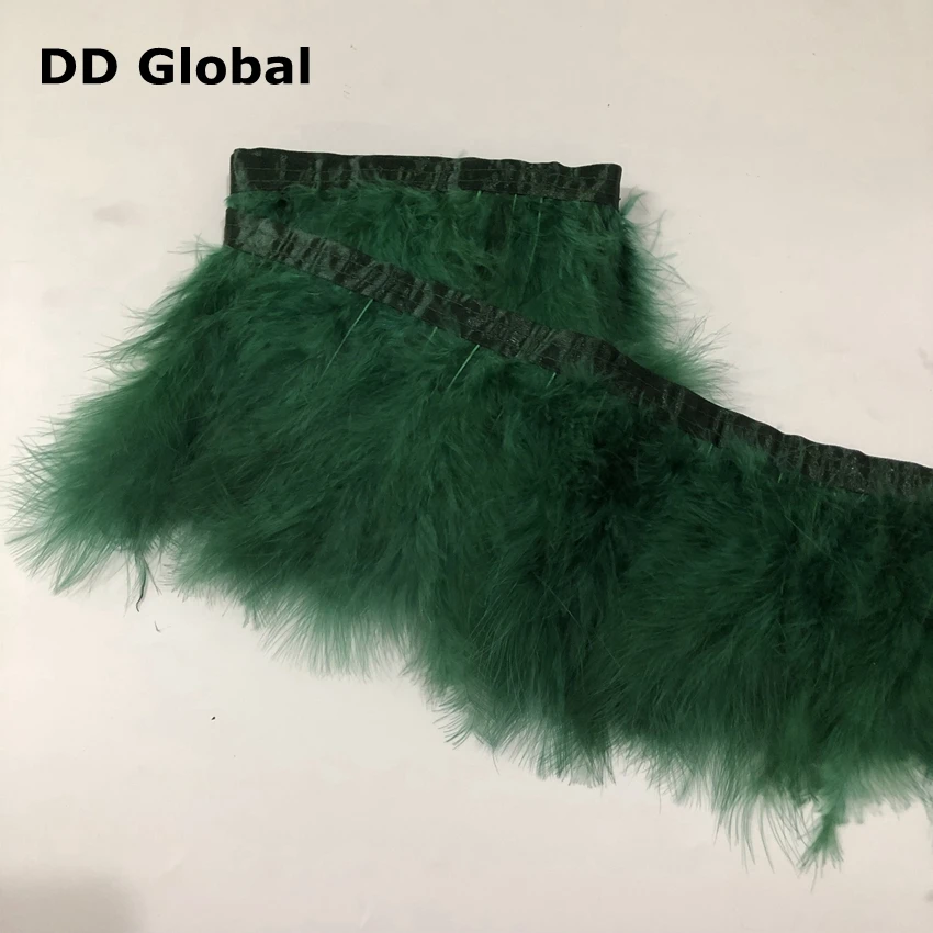 2meter/lot marabou feather trims 15-20cm width bags decoration accessorys cloth fabric for home hand sewing strips feathers lace