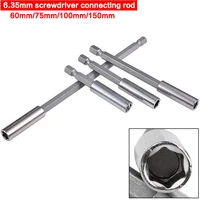 14 hex shank magnetic screwdrivers bit extension holder socket drill quick change bar for any drill