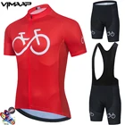 Новинка, комплект велосипедных Джерси 2021, красный RCC, летняя дышащая одежда с коротким рукавом для горных велосипедов, одежда для велоспорта, спортивная одежда, велосипедные Джерси