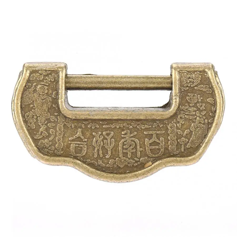 Китайский винтажный замок в античном ретро стиле для шкатулки ящика шкафа