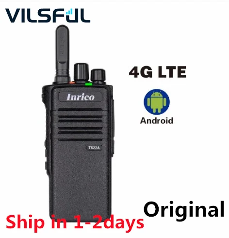 Inrico T522A 4G LTE Zello Network Radio Ptt Walkie Talkie GPS WIFI Bluetooth Poc Radio Android Walkie Talkie