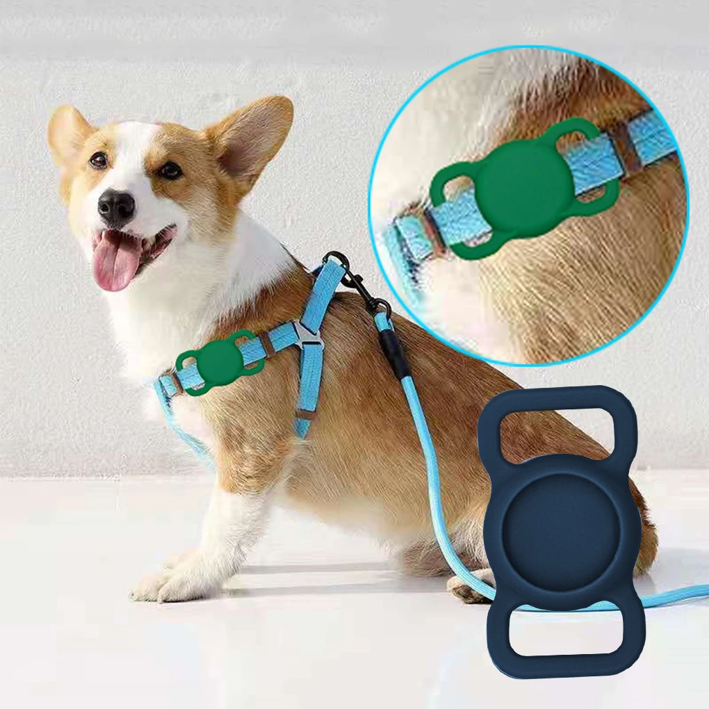 

Pet Silicone Protective Case GPS Finder Dog Cat Collar Loop for Apple Airtags for Apple Locator Tracker Anti-lost Device