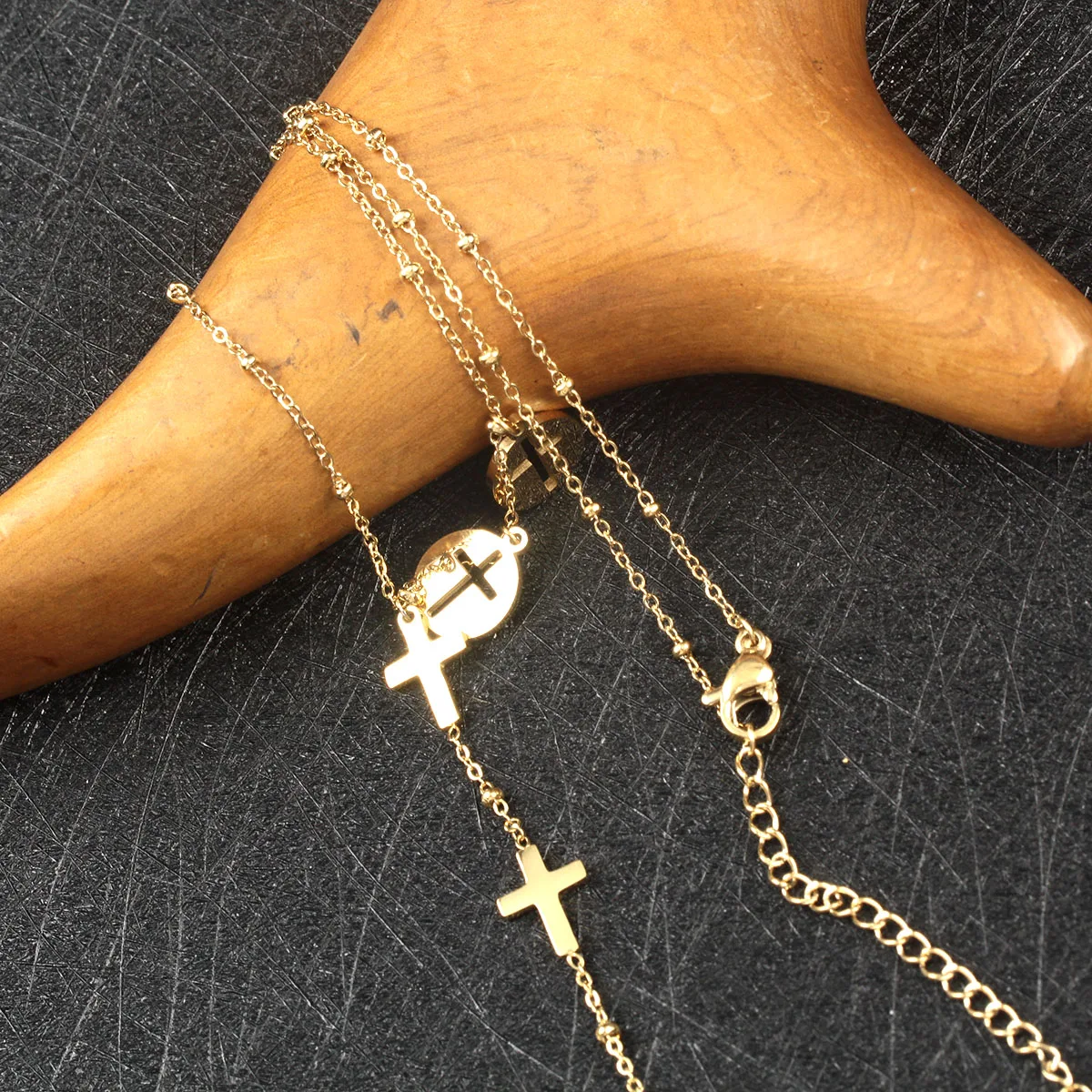 

Necklace Women 2020 Fashion Charming Cross Pendant Chain Clavicle Chain Pretty Simple Girl Necklace Accessories
