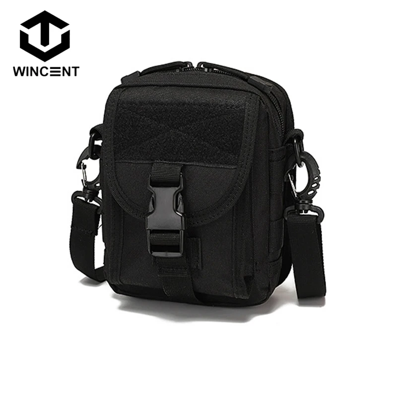 

WINCENT Tactical Shoulder Bag Sports Military Molle EDC Pouch Camouflage Nylon Outdoor Hiking Cycling Cross Body Gadget Bag