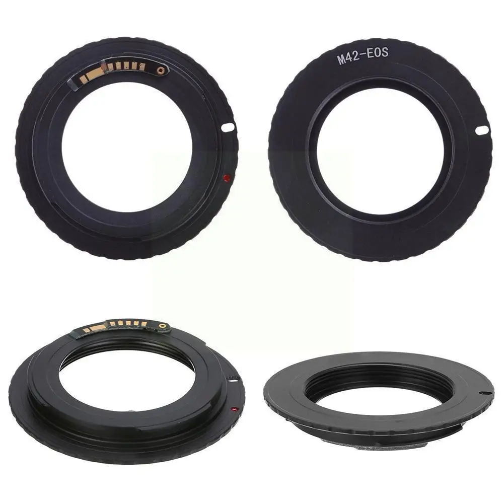 

New High Quality Lens Adapter Black For M42 Chips Lens For Ef Mount Ring Adapter Confirm Q8k4