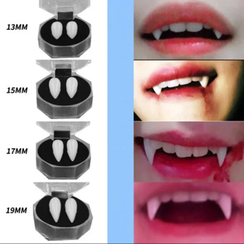 1 Pair Halloween Vampire Teeth Dentures Props Costume Gifts for Friends Party Holiday DIY Decorations | Дом и сад