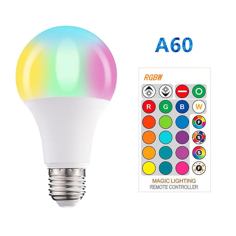 RGB E27 B22 E14 светодиодные лампочки 20 Вт 9 30 220 В светодиодная мини RGBW шаровидная лампа
