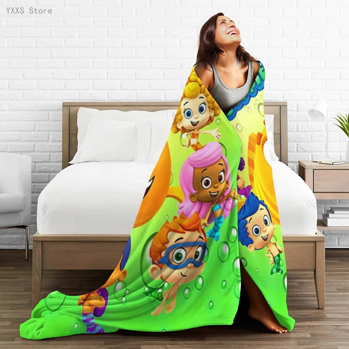 

Anime 3D printed Ultra-Soft Micro Fleece Blanket flannel throw Sherpa bedspread bedding sofa picnic fur soft blanket 300337255