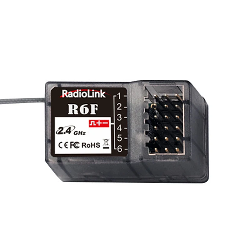 Приемник Radiolink R6FG 2 4 ГГц 6 каналов FHSS Gyro функция 8-10 В высоковольтный пульт