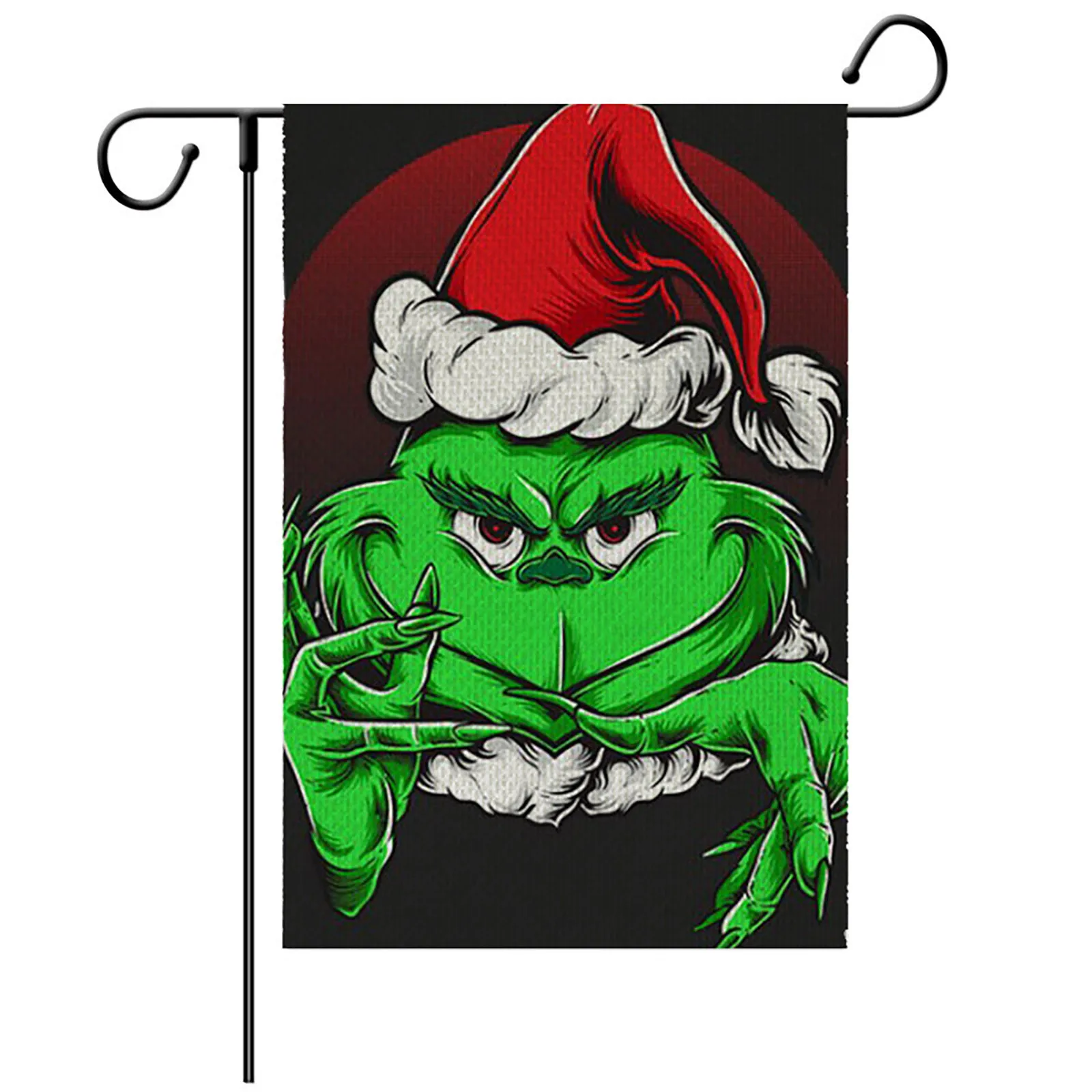 

Christmas Winter Grinch Garden Flag Double Sided Vertical Merry Grinchmas Rustic Green Farmhouse Decor Holiday Yard Flags