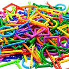 256 шт., пластиковые 3D модели и сборные игрушки, умная палочка, творческий интеллект, магия Конструктор из палочек, игрушки для детей, подарки