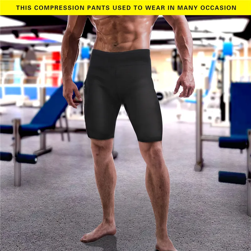 Junlan снижающие штаны для мужчин тренировочные укороченные брюки шорты похудения