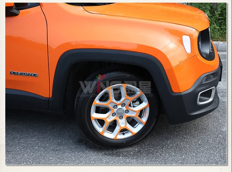 Для Jeep Renegade обод для ступицы колеса 3m Стикеры черного цвета для стильного дизайна автомобиля аксессуары