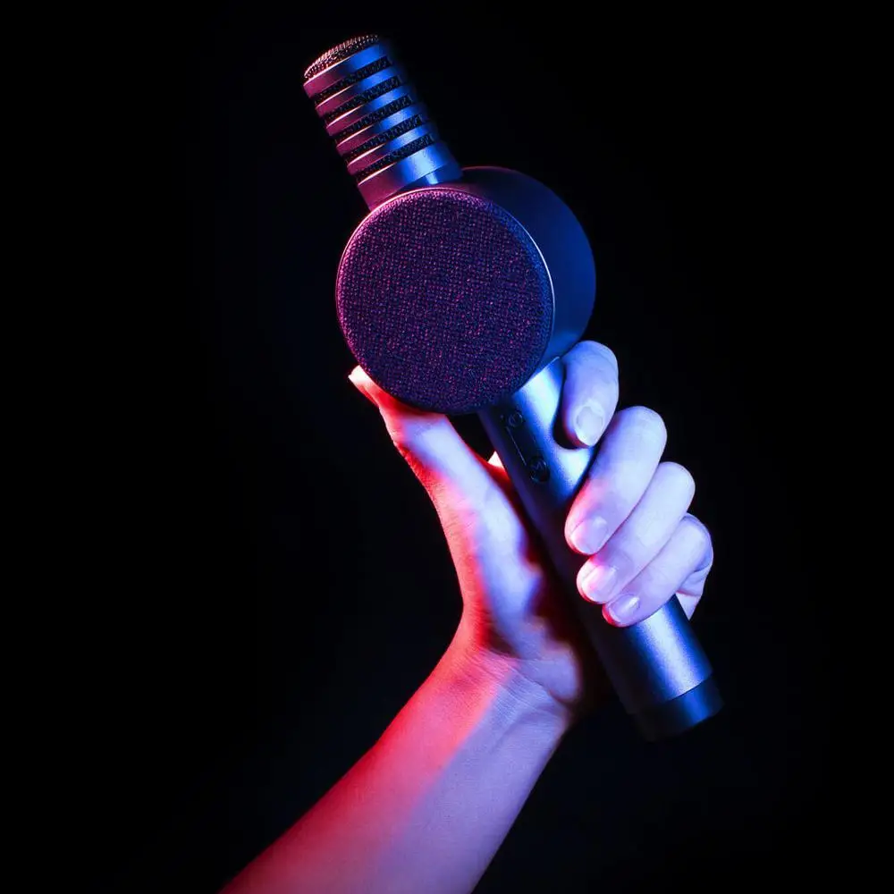 Xiaomi Xiaohou микрофон ручной аудио беспроводной караоке Bluetooth модный мульти-сценарий