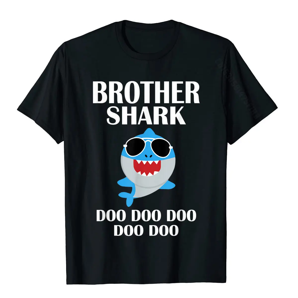Brother Shark Shirt Doo Doo Doo Brother Birthday Christmas T-Shirt Cotton Camisa T Shirt Fitted Boy T Shirt Cool