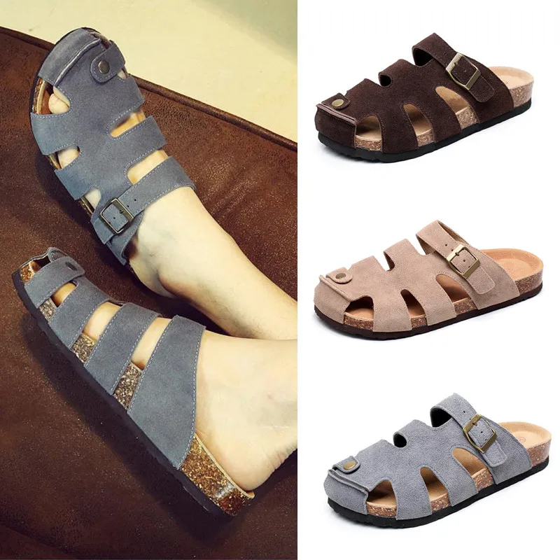 Летние мужские пляжные пробковые шлепанцы COSMAGIC 2021 повседневные женские