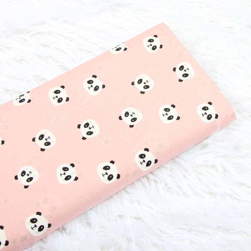 50*140 см тонкий хлопок тональный крем с рисунком героя мультфильма панда из ткани в
