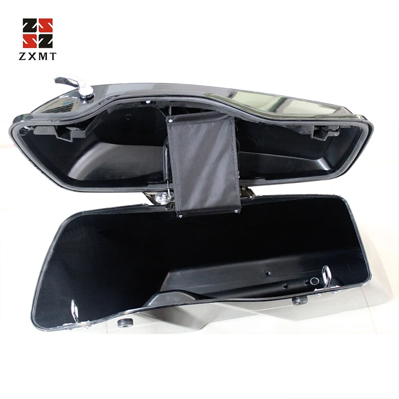 ZXMT окрашенные жесткие седельные сумки яркие черные растягивающиеся удлиненные