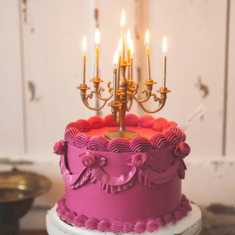 Ретро светильник подсвечники торт Топпер выбирает Happy День рождения подарок