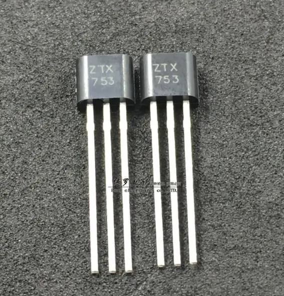 

New original 100pcs/lot ZTX753 TO-92
