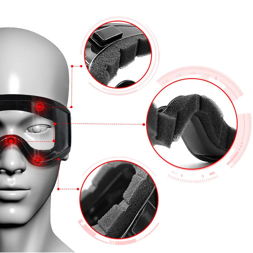 Защитные очки CK Tech противоударные дышащие защитные с защитой от химических брызг