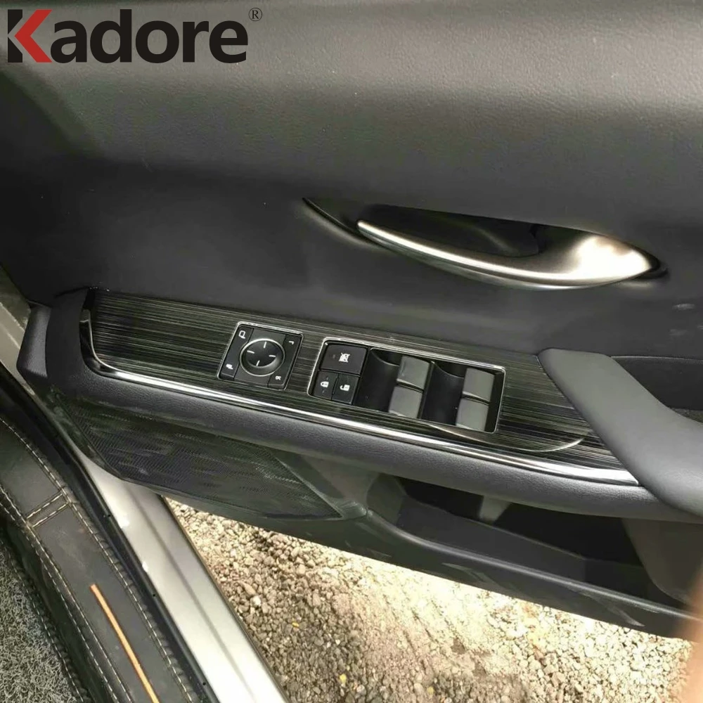 

For Lexus UX200 UX250h UX260h 2019 2020 2021 Steel Car Interior Side Door Window Switch Panel Frame Cover Trim Accessories