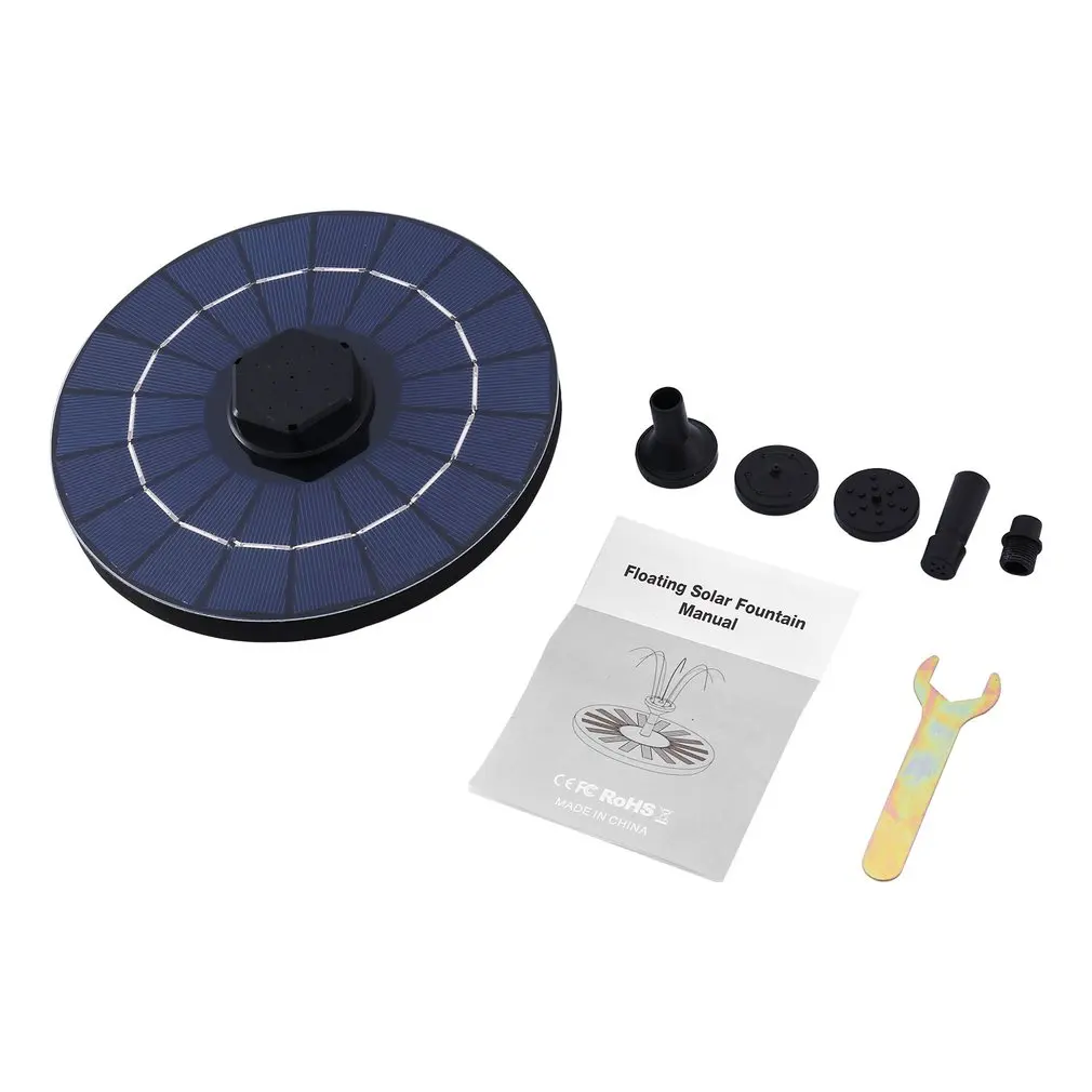 

Mini Solar Water Fountain Pool Pond Waterfall Fountain Garden Decoration Outdoor Bird Bath Solar Powered Fountain Floating Water