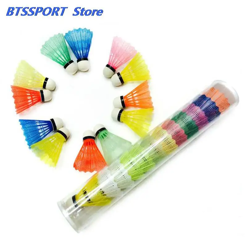Цветные пластиковые шарики для бадминтона 12 шт./компл. воланы аксессуары спорта