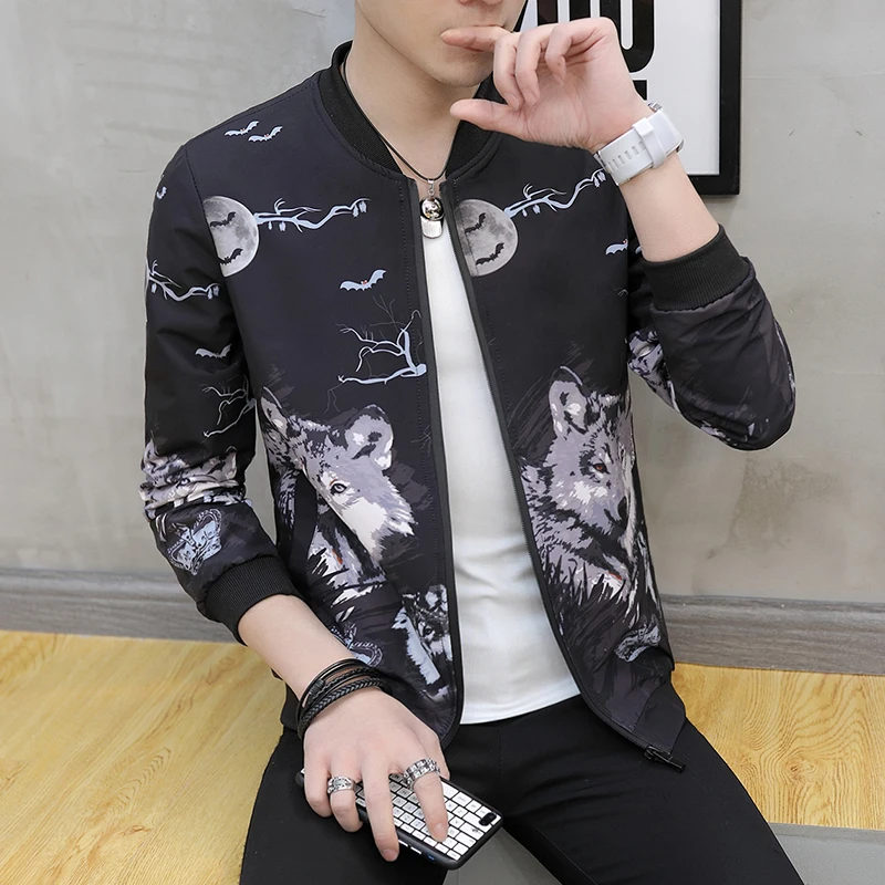 Куртка мужская 2019 весна и осень мужские куртки Новая мода тонкая демисезонная