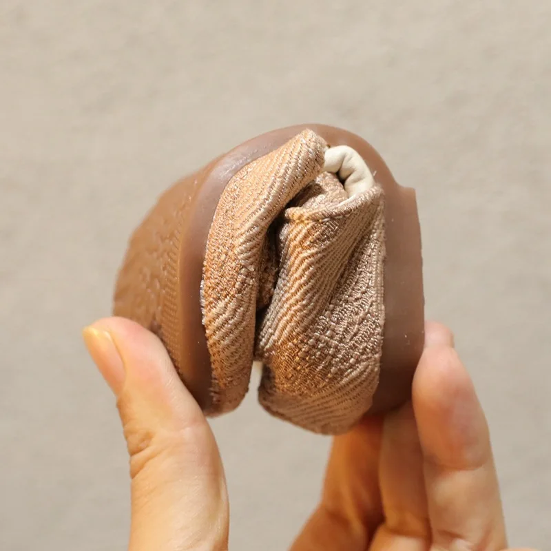 

11.5-15.5cm Brand Baby First Birthday Party Dress Shoes,Beige Pink Butterfly-knot Spring Cloth Shoes For Little Kids Girls 0-3Y