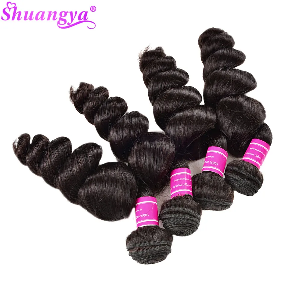 Shuangya волосы свободные волнистые пряди Оптовая продажа 100% человеческие