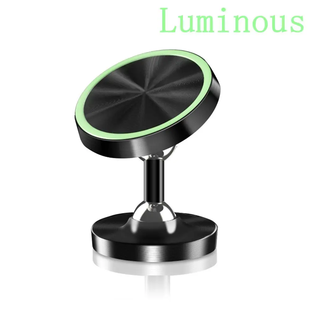Luminous Black FLOVEME светящийся магнитный держатель для телефона Подставка в автомобиль для iPhone X samsung держатель для телефона в машину крепление мобильный телефон Поддержка gps магнитный держатель для телефона в машину магнит - Цвет: Luminous Black