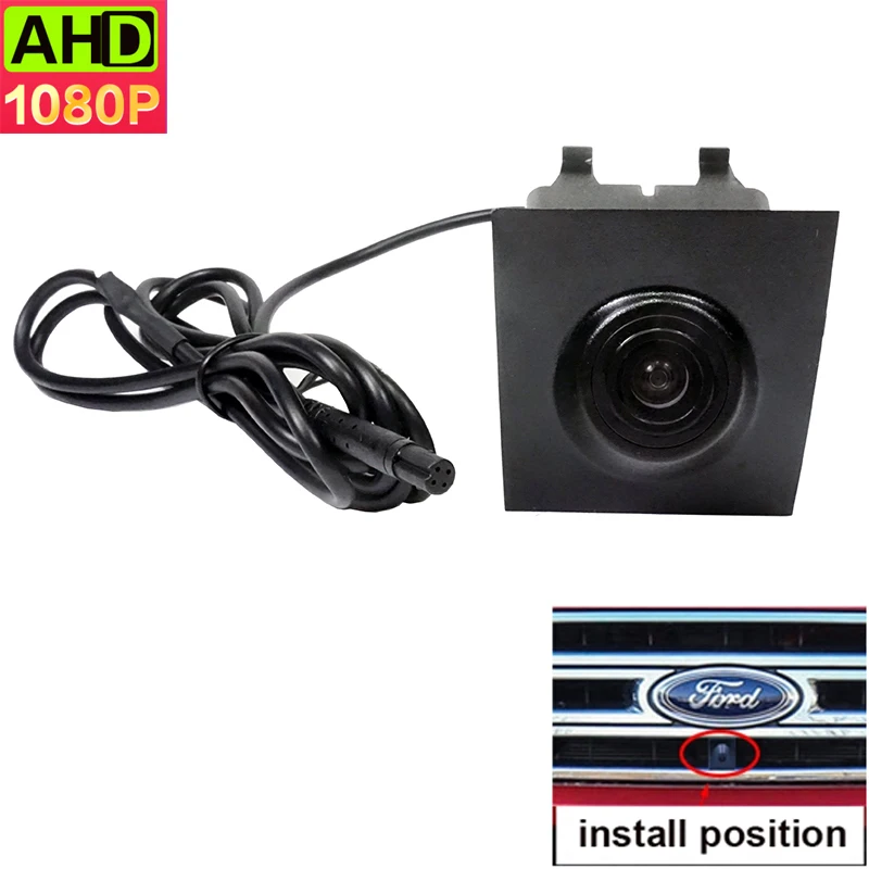 

1920*1080 AHD HD Car Front View Parking LOGO Camer Positive Image For Ford Everest 2016 2017 Firm Installation Under Car Logo