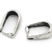 DoreenBeads Медный кулон зажимы и застежки для подвесок серебряный