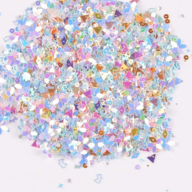10 г(около 1000 шт) Смешанные Блестки для рукоделий блестки DIY Face Nail Art Decor Shell Spangle швейные принадлежности блестки наклейки C2677