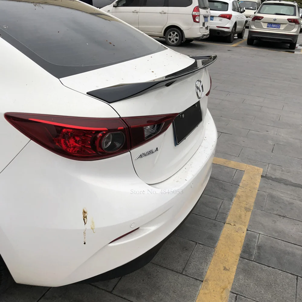 Автомобильный Черный спойлер AITWATT для MAZDA 3 Axela 2014-2018 высококачественный