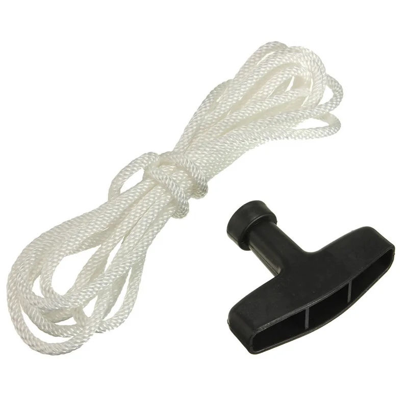 

Starter Cord Line Rope & Pull Handle Replacements For Petrol Lawnmowers