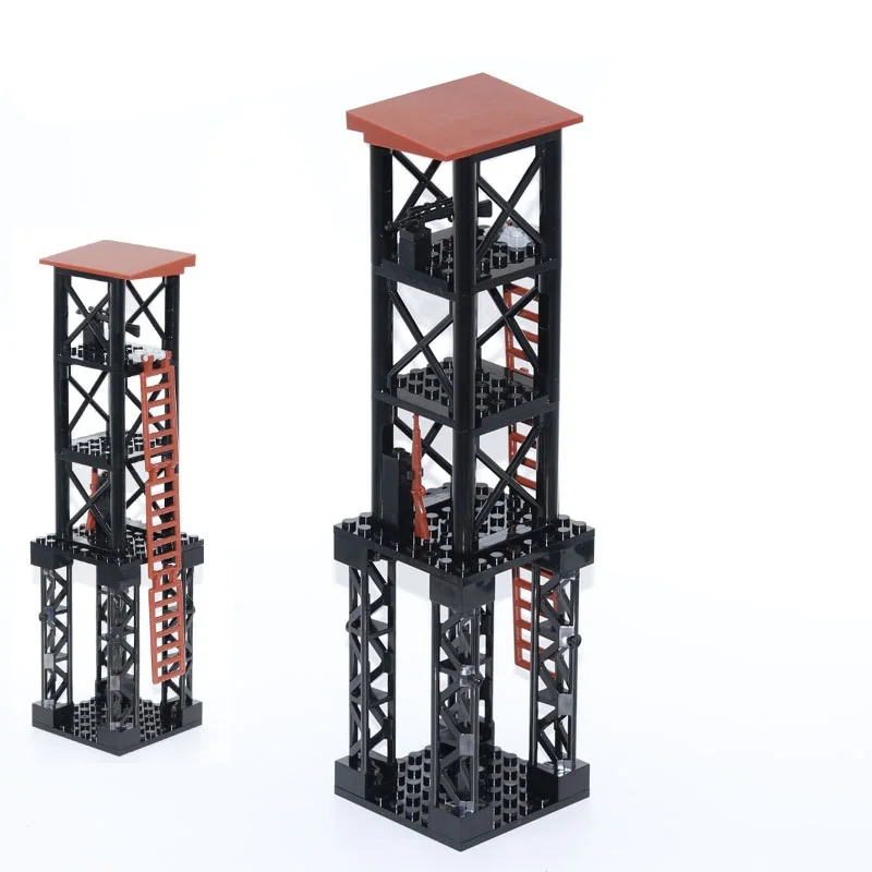 

Military WW2 Soldier Outpost Guns City SWAT Army Weapons Parts Building Blocks Figures Bricks Education Toys for Children Kids