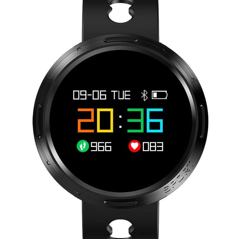 LIGE мужские часы цветной OLED водонепроницаемый tuch экран Smartwatch пульсометр кровяное