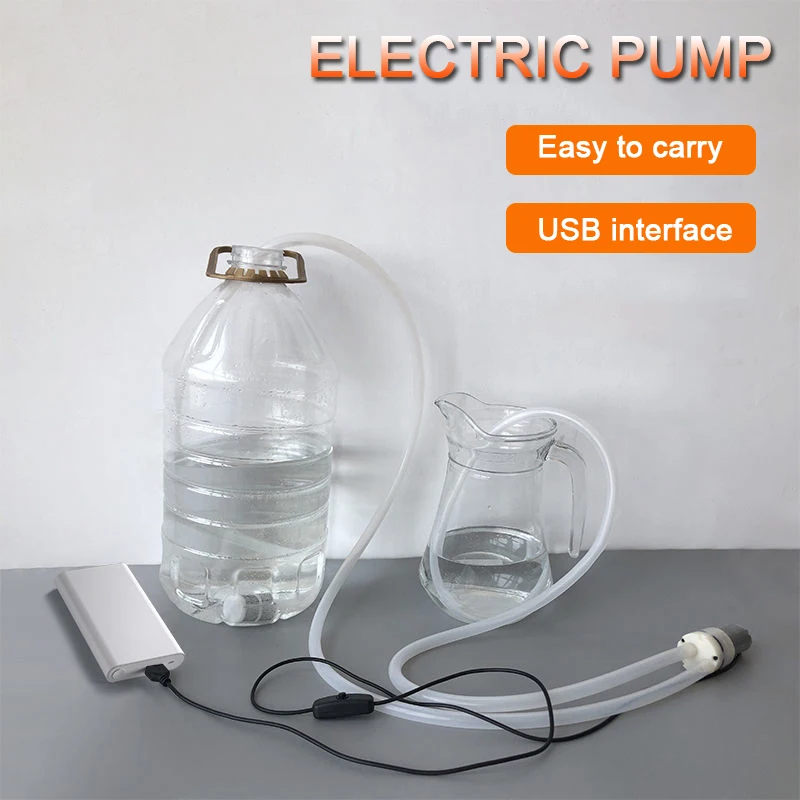 DIY High-Flow Electric Wine Pump USB Interface Peristaltic Pump Miniature Dosing Pump Peristaltic Hose Pump Electric Water Pump