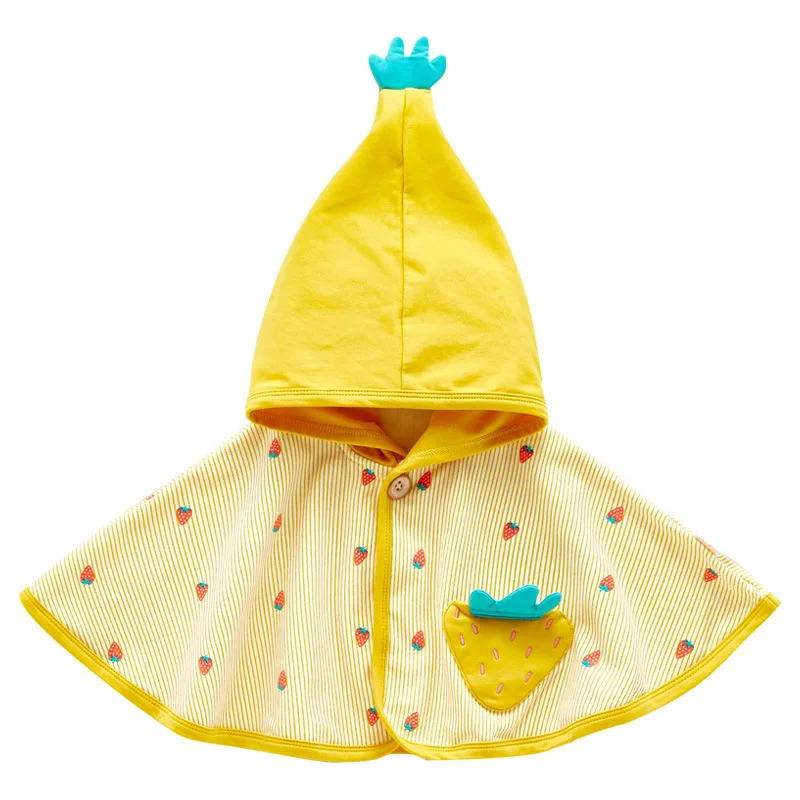 

Baby Hooded Small Cloak Windshield Autumn Clothes New Female Baby Princess Shawl Out Windproof Cloak