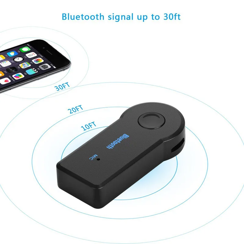 wireless bluetooth car receiver 5 0 adapter 3 5mm jack audio transmitter handsfree phone call aux music receiver for home tv mp3 free global shipping