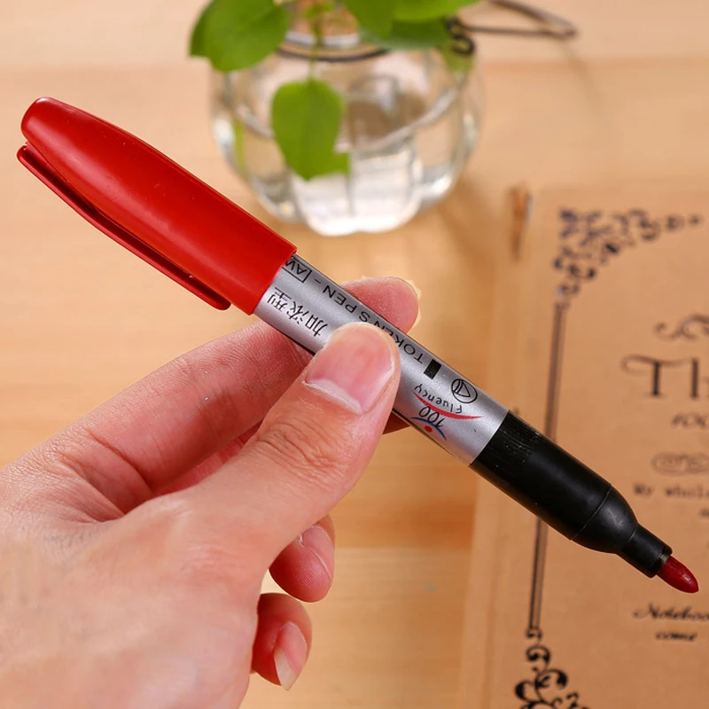 Маркеры перманентные водостойкие черные и красные 10 шт./компл.|Маркеры-краски| |