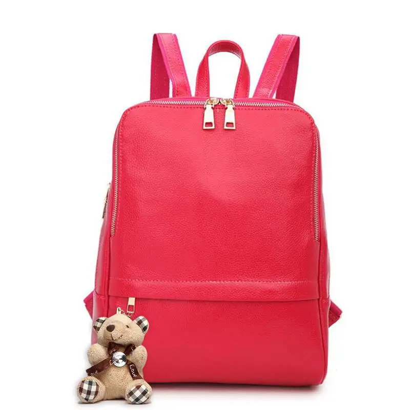 Женский рюкзак из натуральной кожи школьный ранец для девочек-подростков сумка