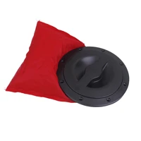 6 inch deck plate kit deck hatch cover with red bag for kayak marine boat black solid sturdy