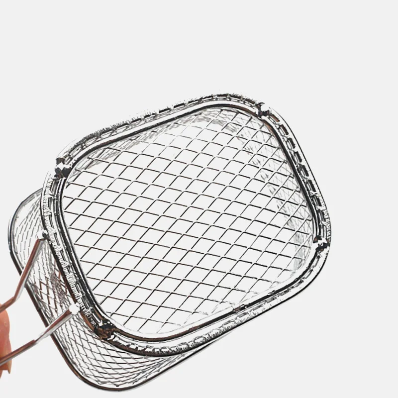 

Mini French Deep Fryers Baskets Net Mesh Fries Chip Strainer Kitchen Tool Stainless Steel Fryer Colander Kichen Accessories