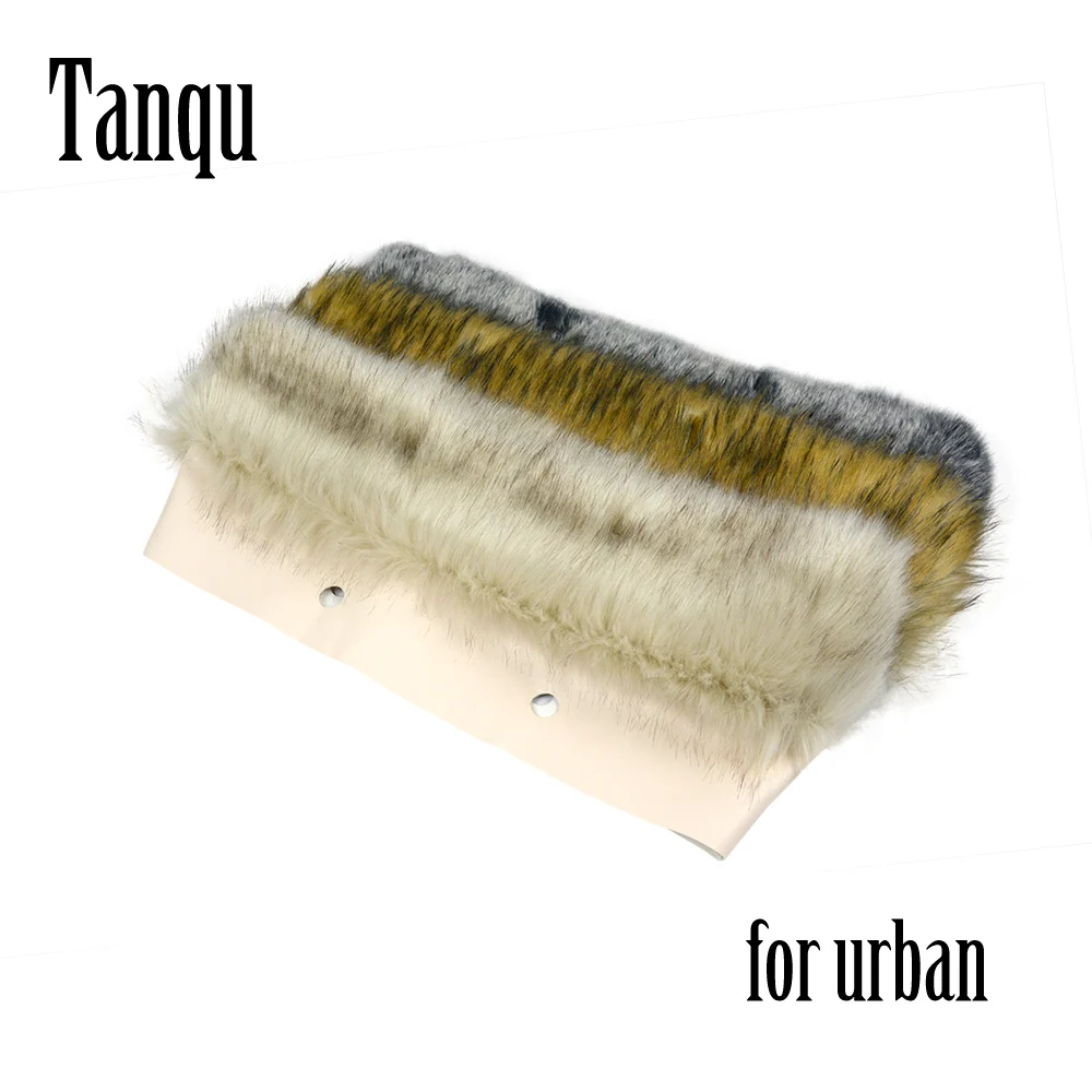 2021 Tanqu Новый Для женщин сумка из искусственного лисьего меха енота белого и